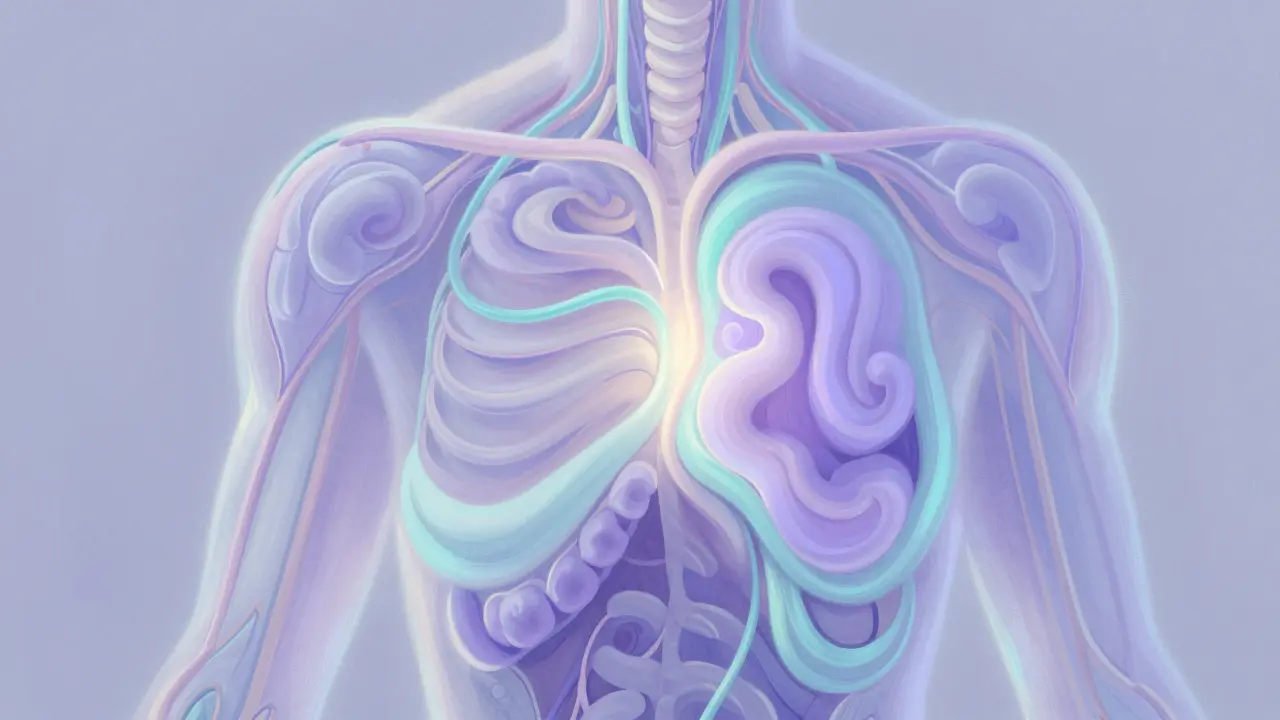 Ethereal art showing tension release and balance.