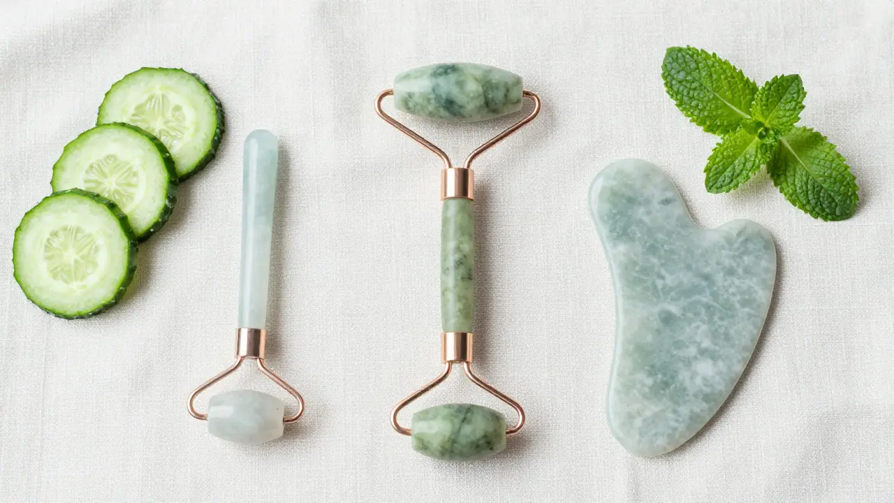 Comparison of snail, roller, and gua sha tools on linen